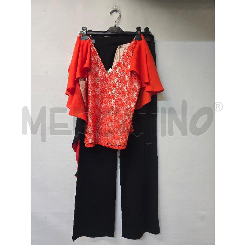 COMPLETO DONNA PINKO PANTALONE+CASACCA NERO ARANCIONE | Mercatino dell'Usato Acerra 1