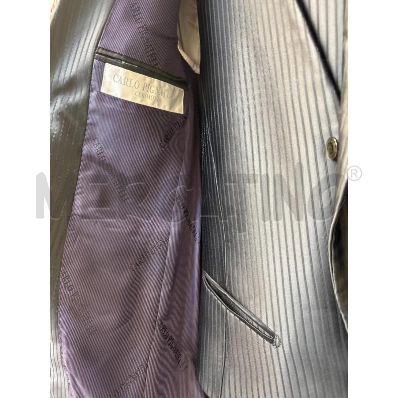 COMPLETO UOMO CARLO PIGNATELLI GIACCA+GILET+PANT NERO RIGHE | Mercatino dell'Usato Acerra 2