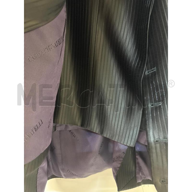 COMPLETO UOMO CARLO PIGNATELLI GIACCA+GILET+PANT NERO RIGHE | Mercatino dell'Usato Acerra 4