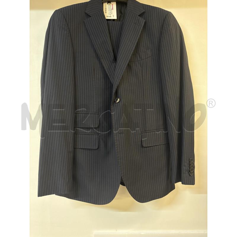 COMPLETO UOMO WILLIAM MILLS&SONS BLU RIGATO | Mercatino dell'Usato Acerra 1