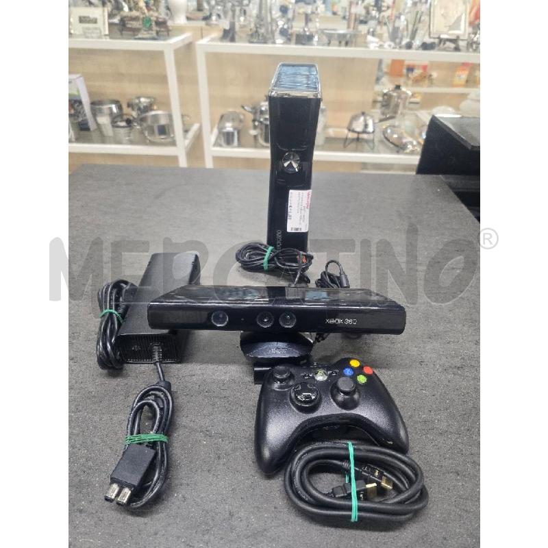 CONSOLLE XBOX NERA+KINECT+JOYSTICK | Mercatino dell'Usato Acerra 1