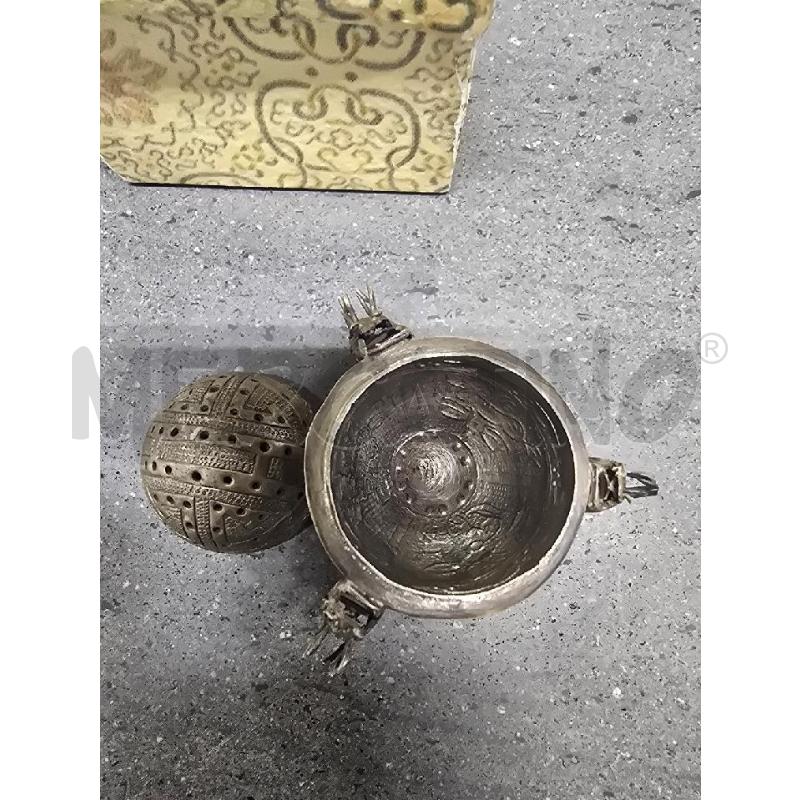 CONTENITORE SILVER SFERA 3 ZAMPE DRAGHI | Mercatino dell'Usato Acerra 4
