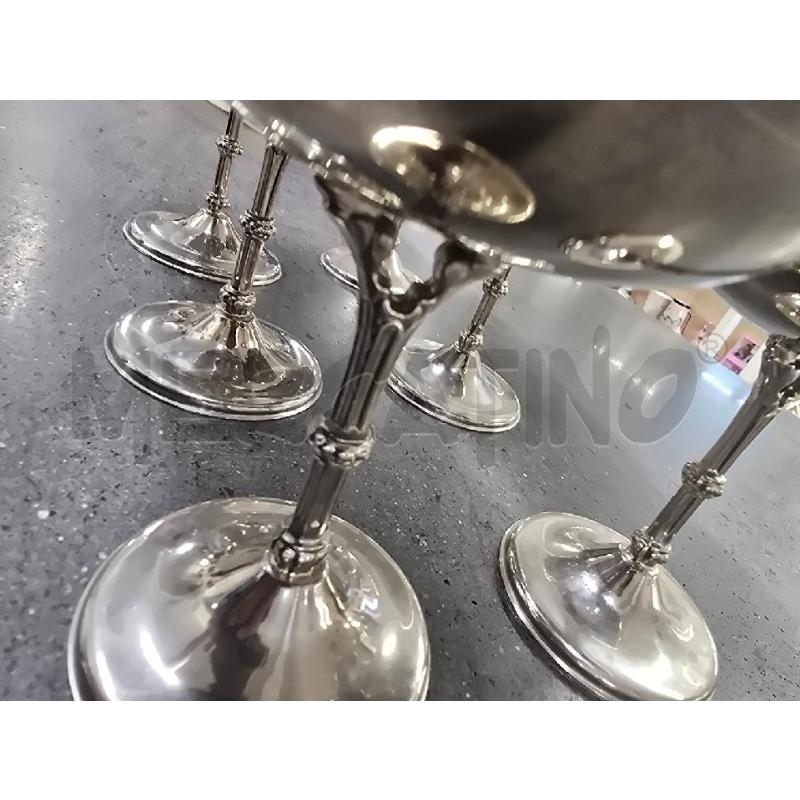 COPPETTE PZ. 6 SILVER CON DECORO  | Mercatino dell'Usato Acerra 2