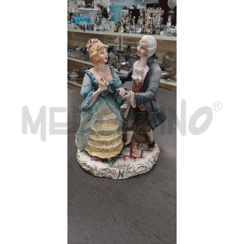 COPPIA NOBILI ABITO CELESTE BASE BIANCA STRISCIA DORATA | Mercatino dell'Usato Acerra 1