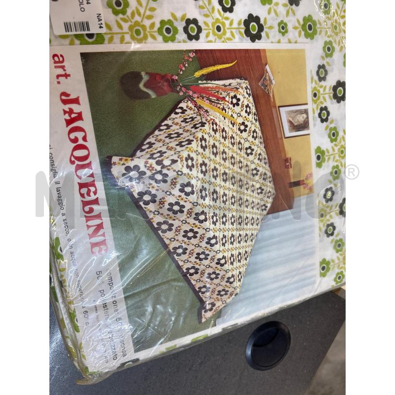 COPRI LETTO+LENZUOLO JACQUELINE VERDE FIORI | Mercatino dell'Usato Acerra 1