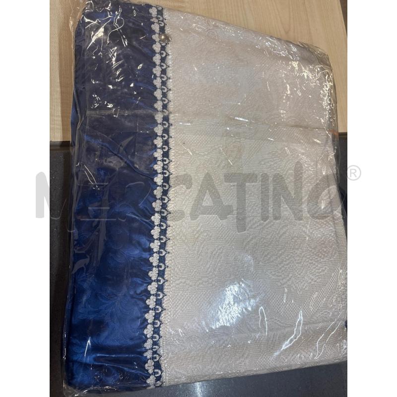COPRI LETTO MATRIMONIALE BEIGE BLU ROCCO BAROCCO | Mercatino dell'Usato Acerra 2