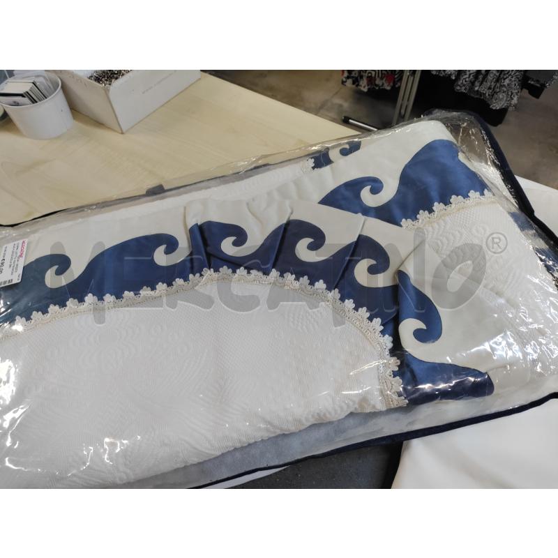COPRI LETTO MATRIMONIALE+LENZUOLA BEIGE BLU | Mercatino dell'Usato Acerra 2