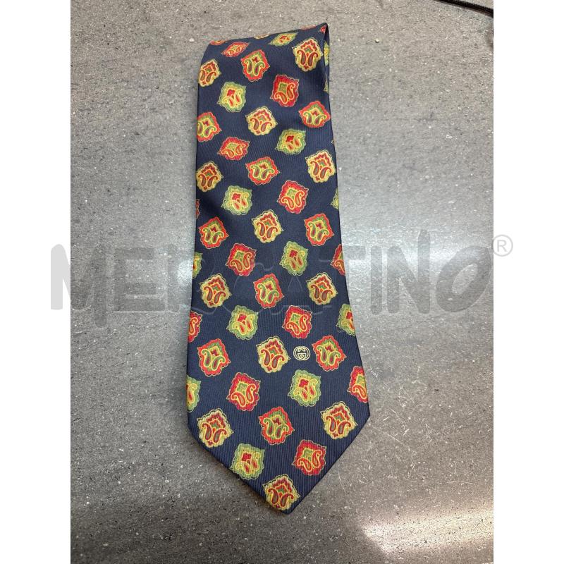 CRAVATTA GUCCI BLU VERDE ROSSO | Mercatino dell'Usato Acerra 1