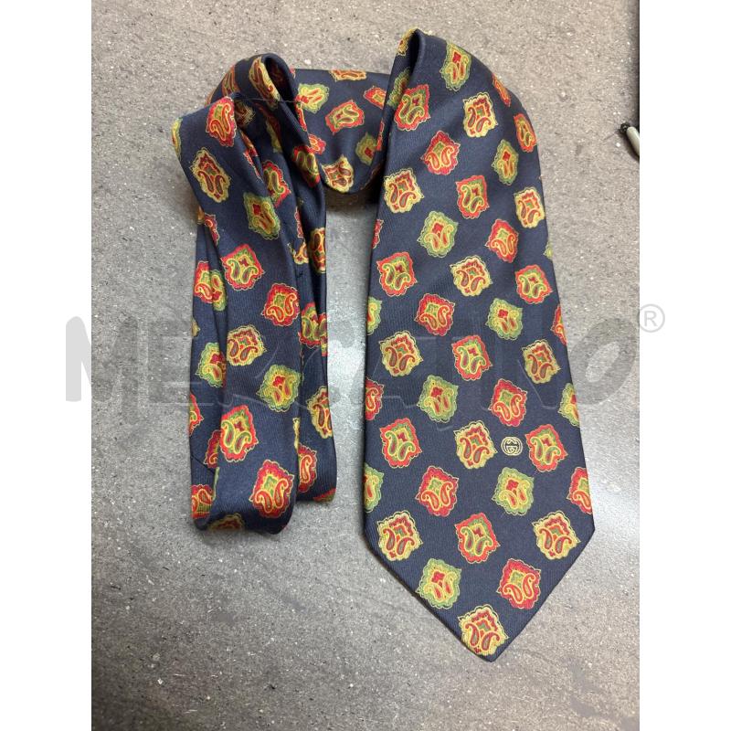 CRAVATTA GUCCI BLU VERDE ROSSO | Mercatino dell'Usato Acerra 3