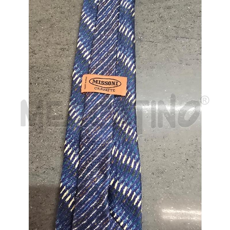 CRAVATTA MISSONI BLU BEIGE | Mercatino dell'Usato Acerra 3