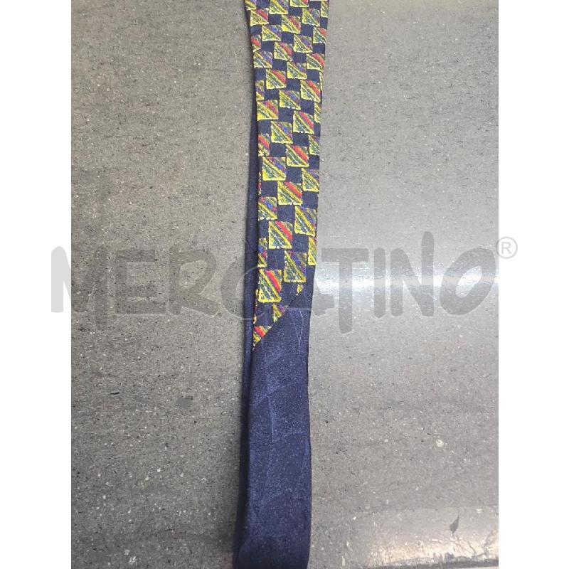 CRAVATTA MISSONI GIALLO BLU QUADRETTI | Mercatino dell'Usato Acerra 2