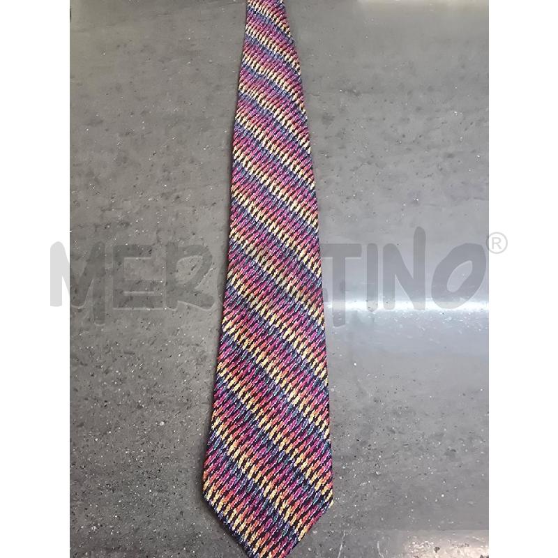 CRAVATTA MISSONI ROSSO VIOLA GIALLO | Mercatino dell'Usato Acerra 1