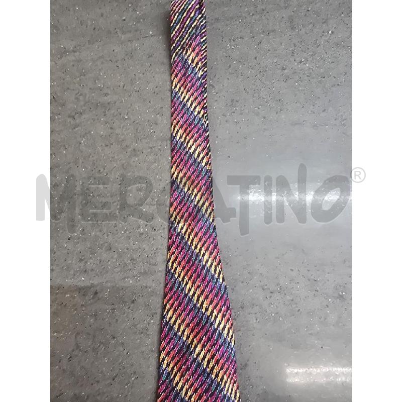 CRAVATTA MISSONI ROSSO VIOLA GIALLO | Mercatino dell'Usato Acerra 2