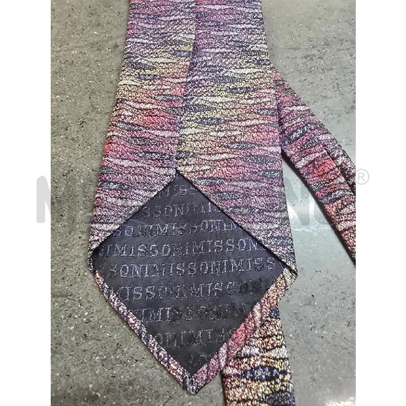 CRAVATTA MISSONI VIOLA GIALLO ROSSO SFUMATO | Mercatino dell'Usato Acerra 3