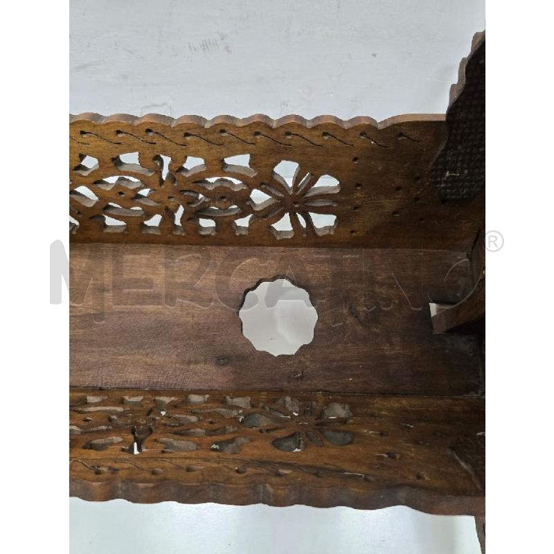 CULLA PER BAMBOLA LEGNO INTARSIATO | Mercatino dell'Usato Acerra 4