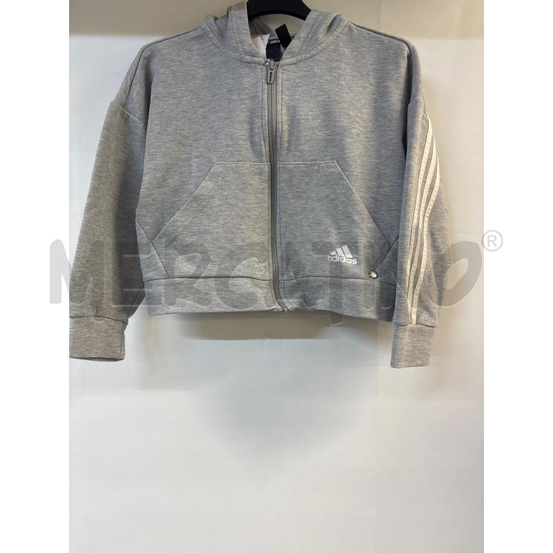 FELPA BAMBINA ADIDAS GRIGIO BIANCO | Mercatino dell'Usato Acerra 1