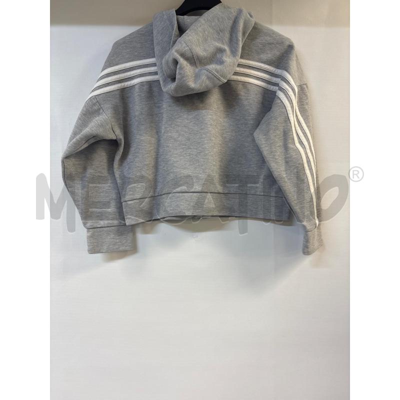 FELPA BAMBINA ADIDAS GRIGIO BIANCO | Mercatino dell'Usato Acerra 2