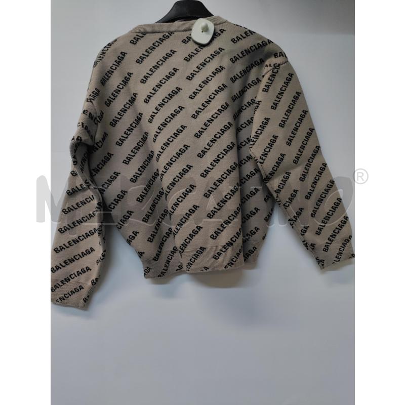 FELPA BAMBINA BALENCIAGA MARRONCINO NERO | Mercatino dell'Usato Acerra 3