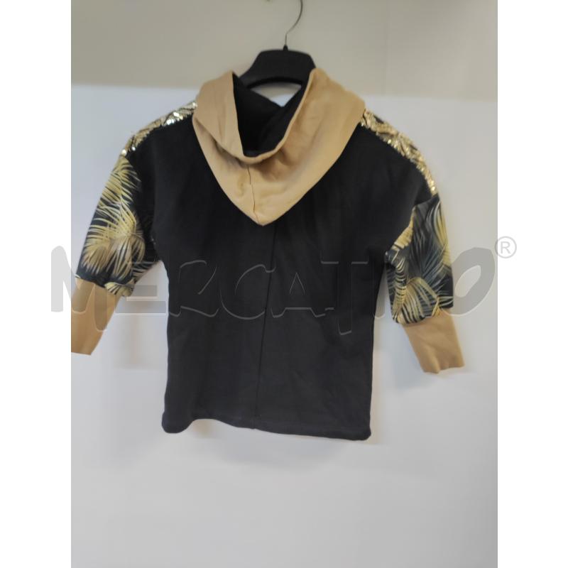 FELPA BAMBINA ENFASI NERO BEIGE | Mercatino dell'Usato Acerra 2