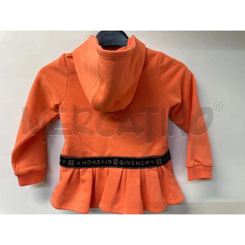 FELPA BAMBINA GIVENCHY ARANCIONE NERO | Mercatino dell'Usato Acerra 2
