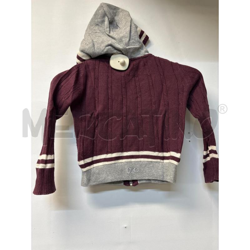 FELPA BAMBINO D&G GRIGIO BORDO CON ZIP | Mercatino dell'Usato Acerra 3