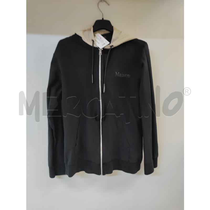 FELPA RAGAZZO MAISON9PARIS NERO BEIGE | Mercatino dell'Usato Acerra 1