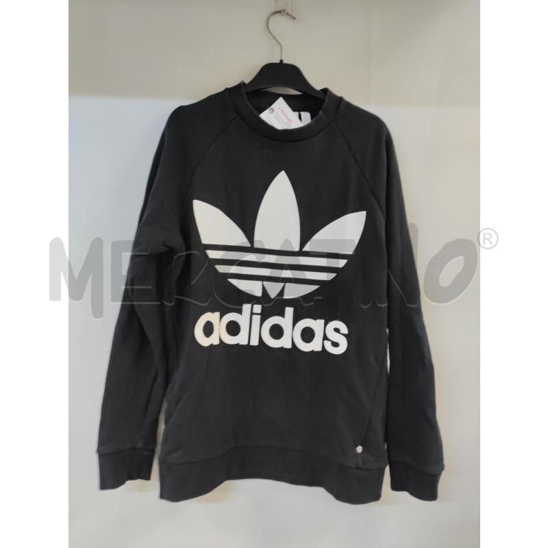 FELPA UOMO ADIDAS NERO BIANCO | Mercatino dell'Usato Acerra 1