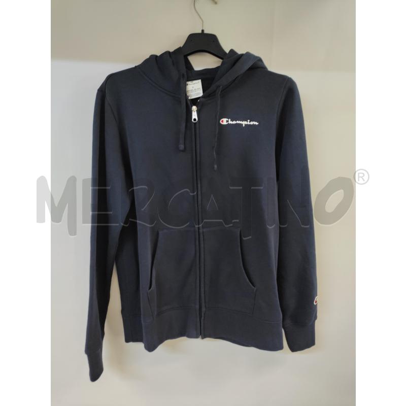 FELPA UOMO CHAMPION BLU CON ZIP | Mercatino dell'Usato Acerra 1