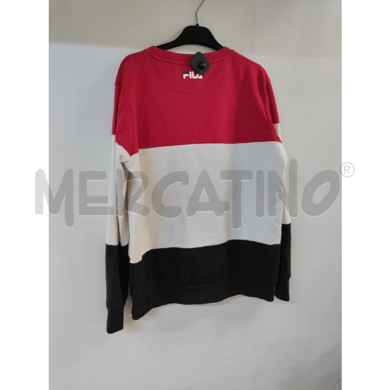 FELPA UOMO FILA NERO BIANCO ROSSO | Mercatino dell'Usato Acerra 2