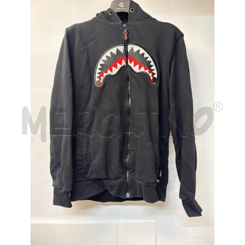 FELPA UOMO SPRAYGROUND NERO CON ZIP | Mercatino dell'Usato Acerra 1