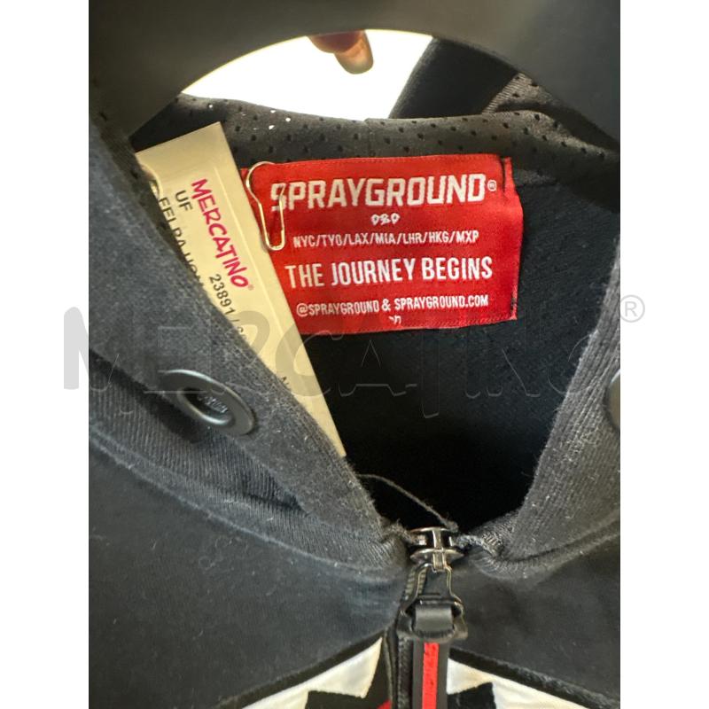 FELPA UOMO SPRAYGROUND NERO CON ZIP | Mercatino dell'Usato Acerra 4