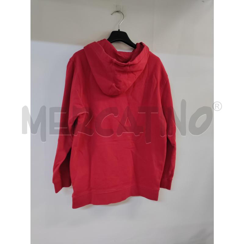 FELPA UOMO VANS ROSSO LOGO BIANCO NERO | Mercatino dell'Usato Acerra 2