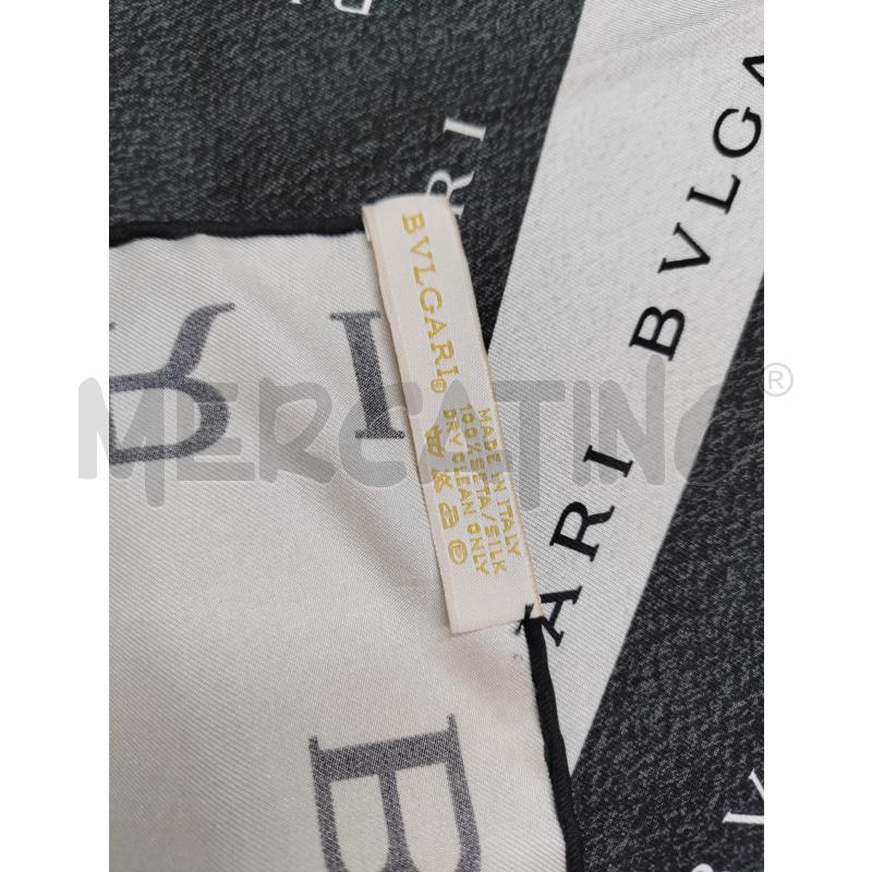 FOULARD BULGARI BIANCO NERO | Mercatino dell'Usato Acerra 2