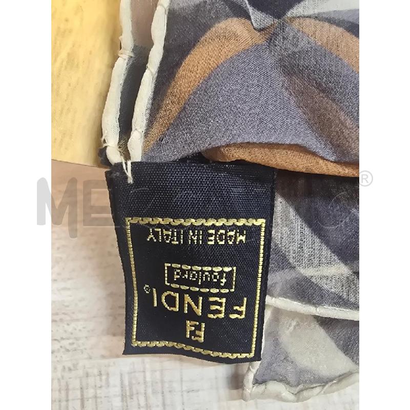 FOULARD FENDI MARRONE  | Mercatino dell'Usato Acerra 3