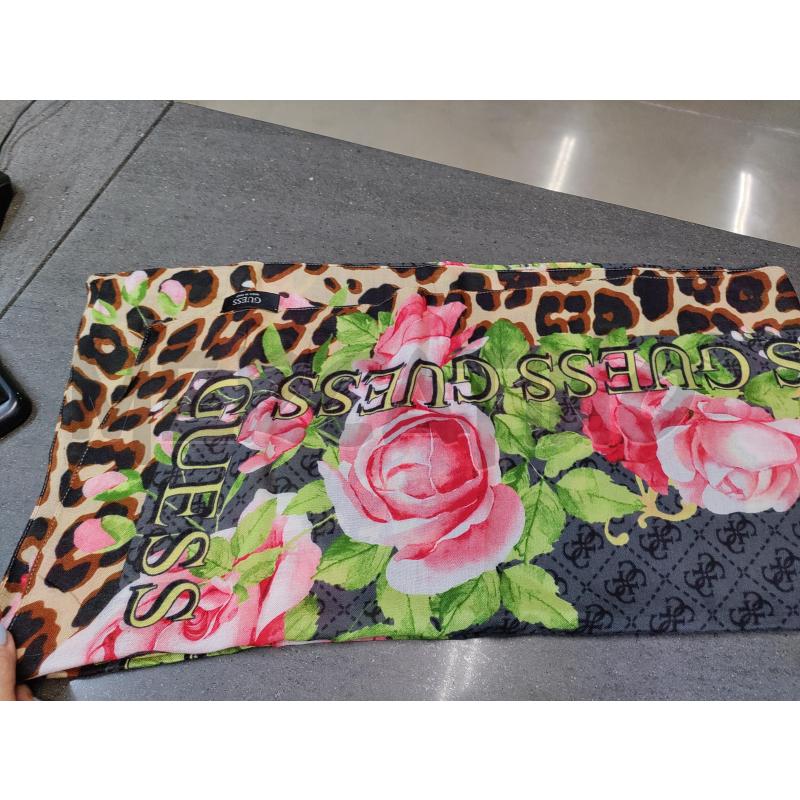 FOULARD GUESS GRIGIO ROSSO VERDE | Mercatino dell'Usato Acerra 1