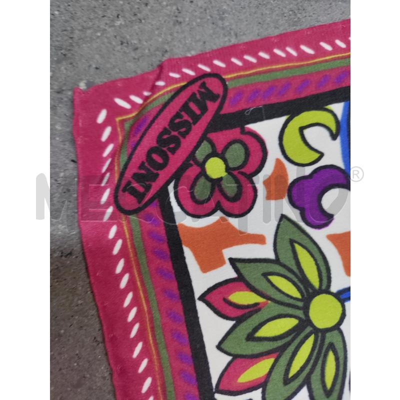 FOULARD MISSONI FANTASIA FIORI ROSA SCURO | Mercatino dell'Usato Acerra 2
