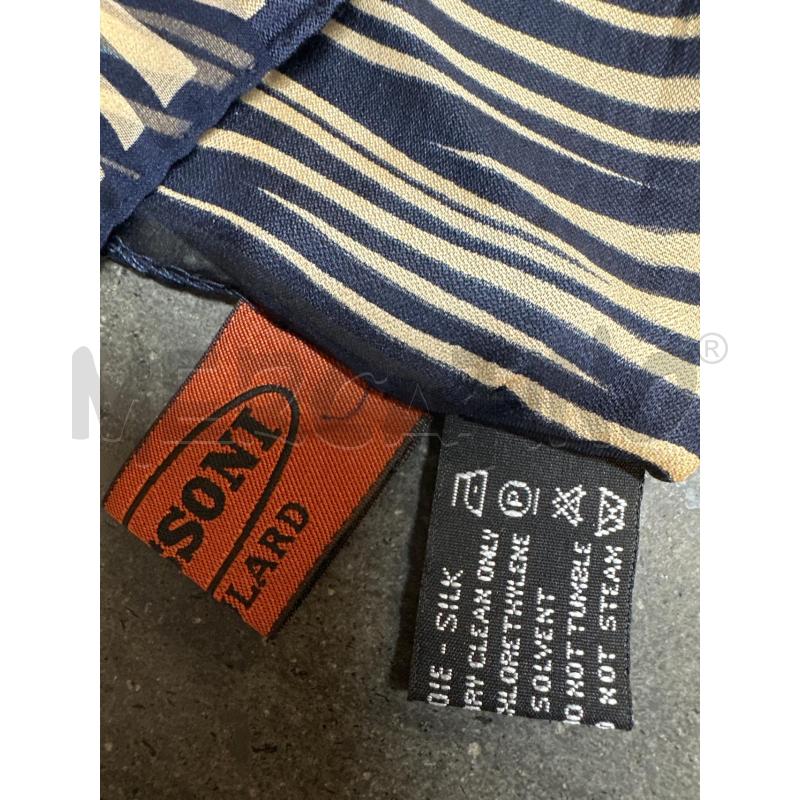 FOULARD MISSONI RIGATO VIOLA VERDE FUXIA | Mercatino dell'Usato Acerra 3