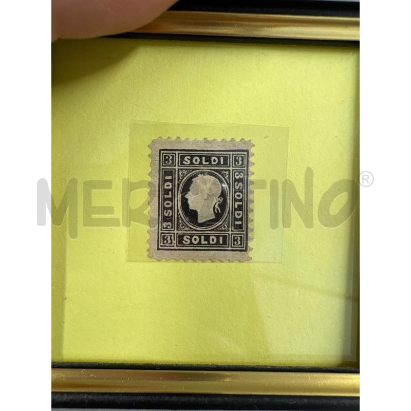 FRANCOBOLLO 3 SOLDI LOMBARDO VENETO 1859 | Mercatino dell'Usato Acerra 2