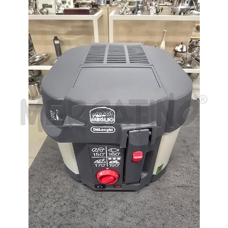 FRIGGITRICE DE LONGHI GRIGIO BIANCO | Mercatino dell'Usato Acerra 1
