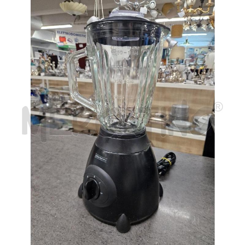 FRULLATORE NERO VETRO ROYALTY LINE | Mercatino dell'Usato Acerra 1