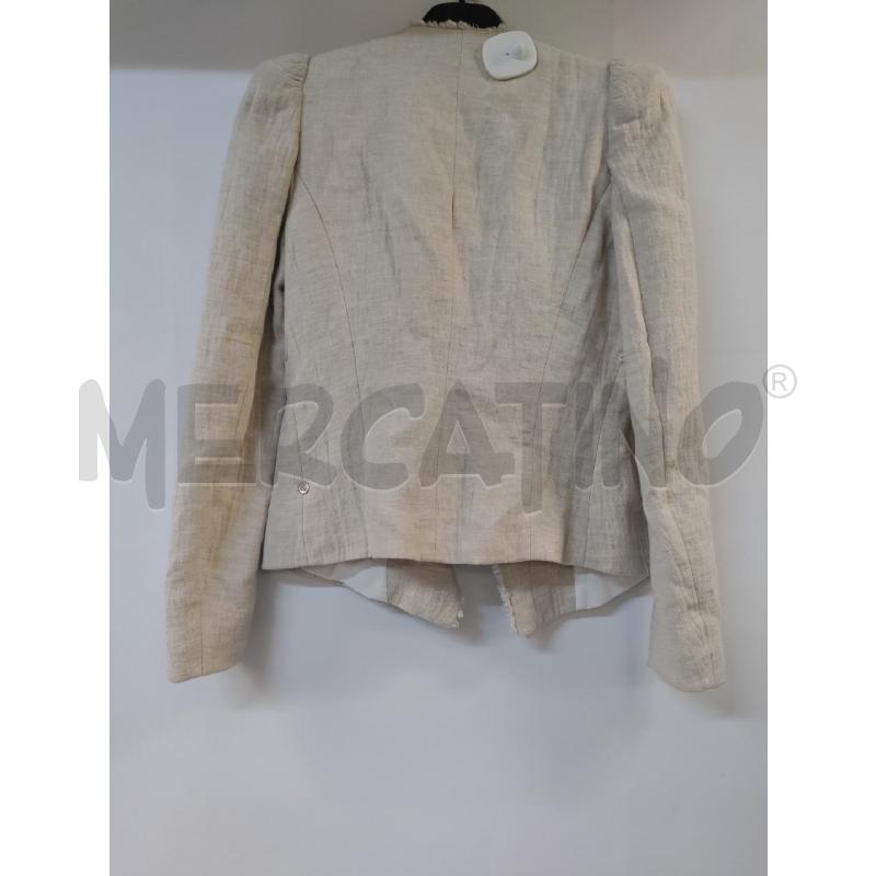 GIACCA CORTA DONNA ZARA BASIC BEIGE  | Mercatino dell'Usato Acerra 2