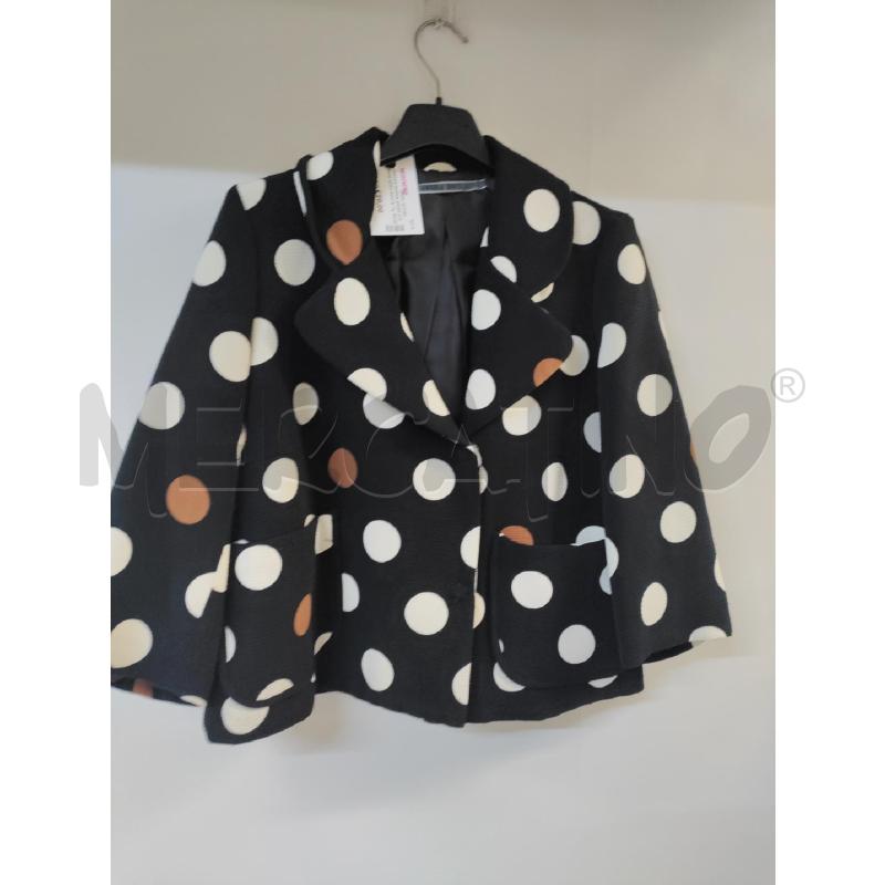 GIACCA DONNA ANGELA DAVIS NERO POIS BIANCO | Mercatino dell'Usato Acerra 1