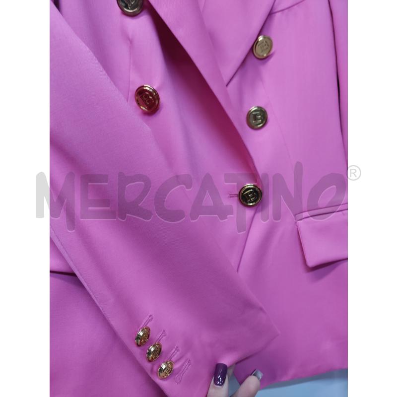 GIACCA DONNA BALMAIN FUXIA BOTTONI DORATI | Mercatino dell'Usato Acerra 2