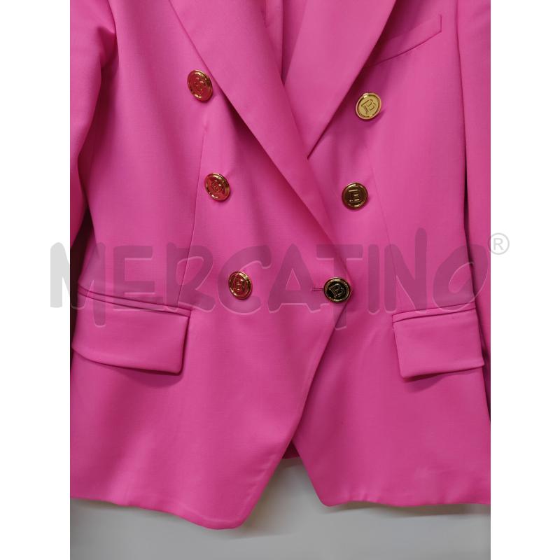GIACCA DONNA BALMAIN FUXIA BOTTONI DORATI | Mercatino dell'Usato Acerra 5