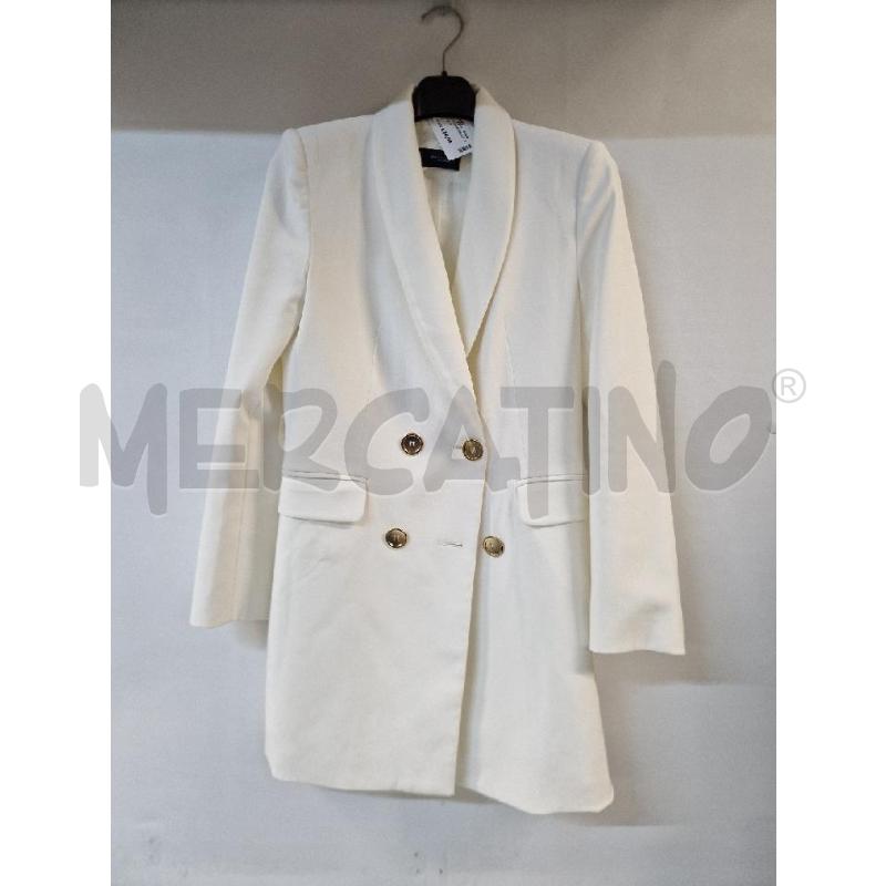 GIACCA DONNA BIANCO ZARA  | Mercatino dell'Usato Acerra 1