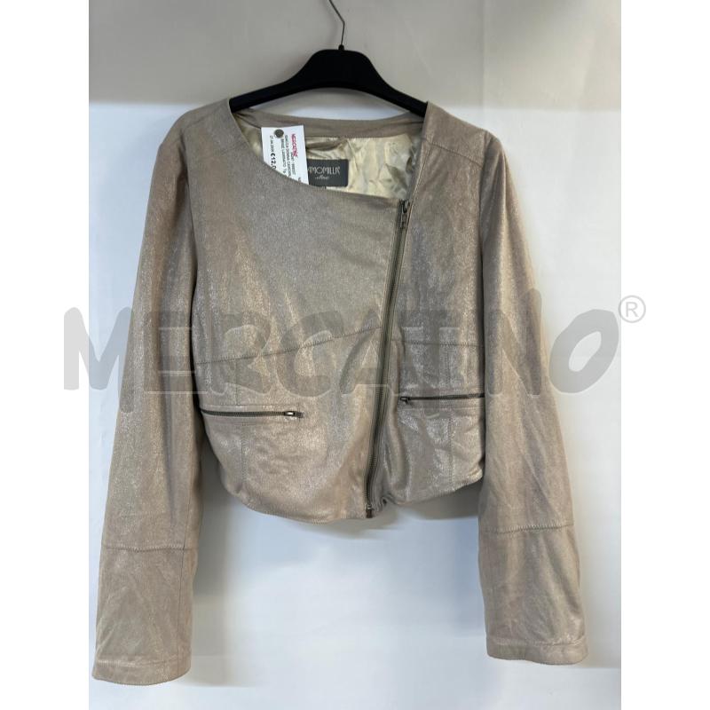 GIACCA DONNA CAMOMILLA BEIGE LAMINATO | Mercatino dell'Usato Acerra 1