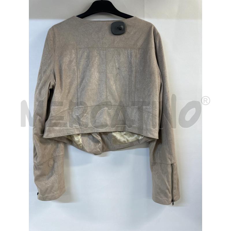GIACCA DONNA CAMOMILLA BEIGE LAMINATO | Mercatino dell'Usato Acerra 2