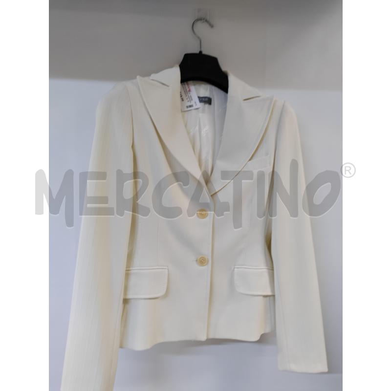 GIACCA DONNA CAMOMILLA BIANCO RIGATA | Mercatino dell'Usato Acerra 1
