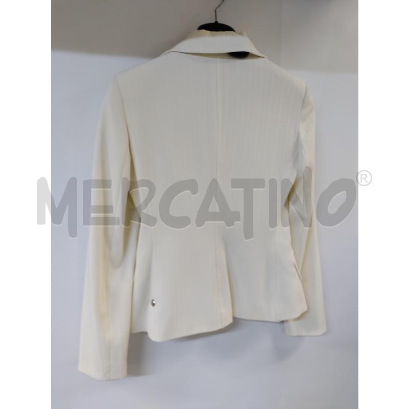 GIACCA DONNA CAMOMILLA BIANCO RIGATA | Mercatino dell'Usato Acerra 2