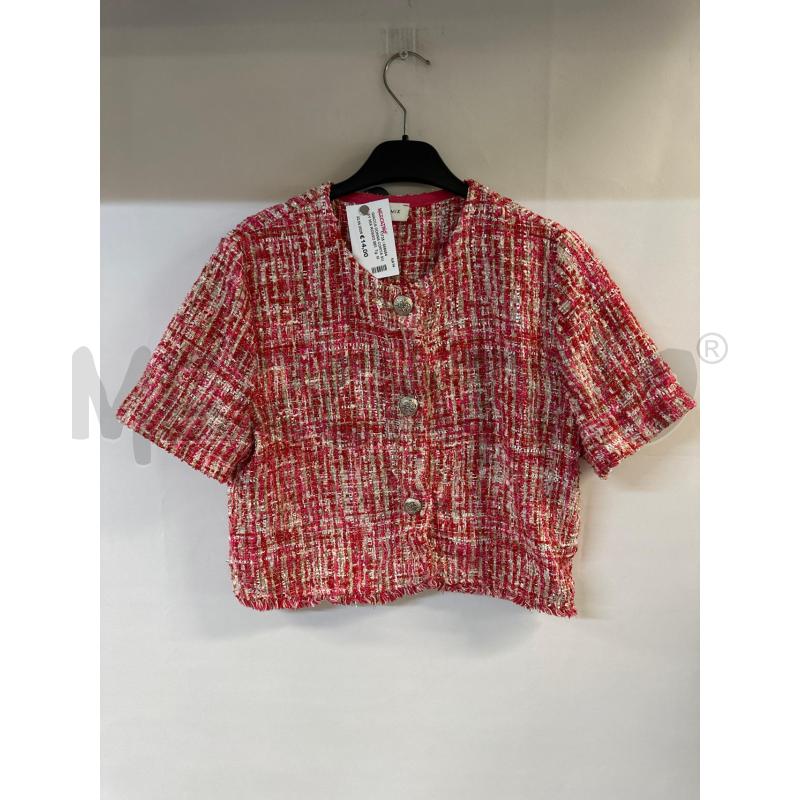 GIACCA DONNA CORTA SUSY MIX ROSSO BEIGE | Mercatino dell'Usato Acerra 1